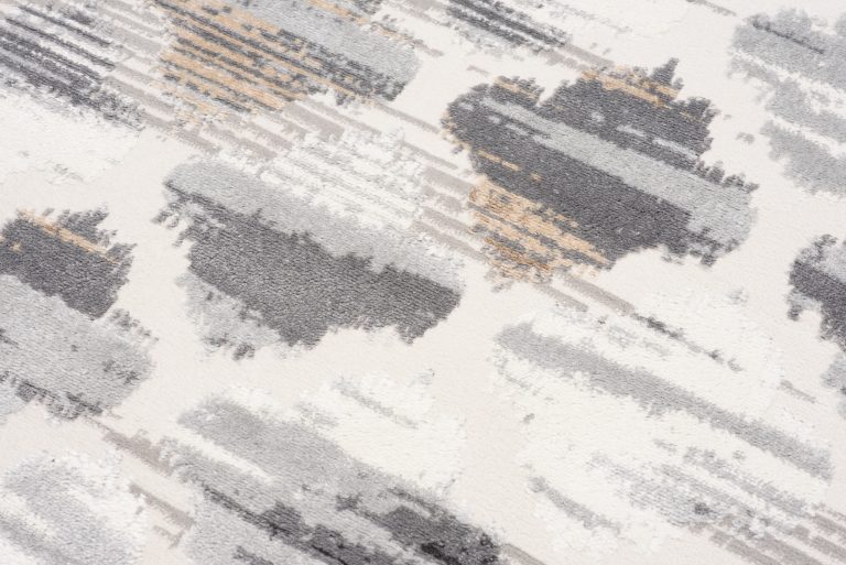 Teppich Valley Grau Fuchsrot Marokkanisch Kleeblatt