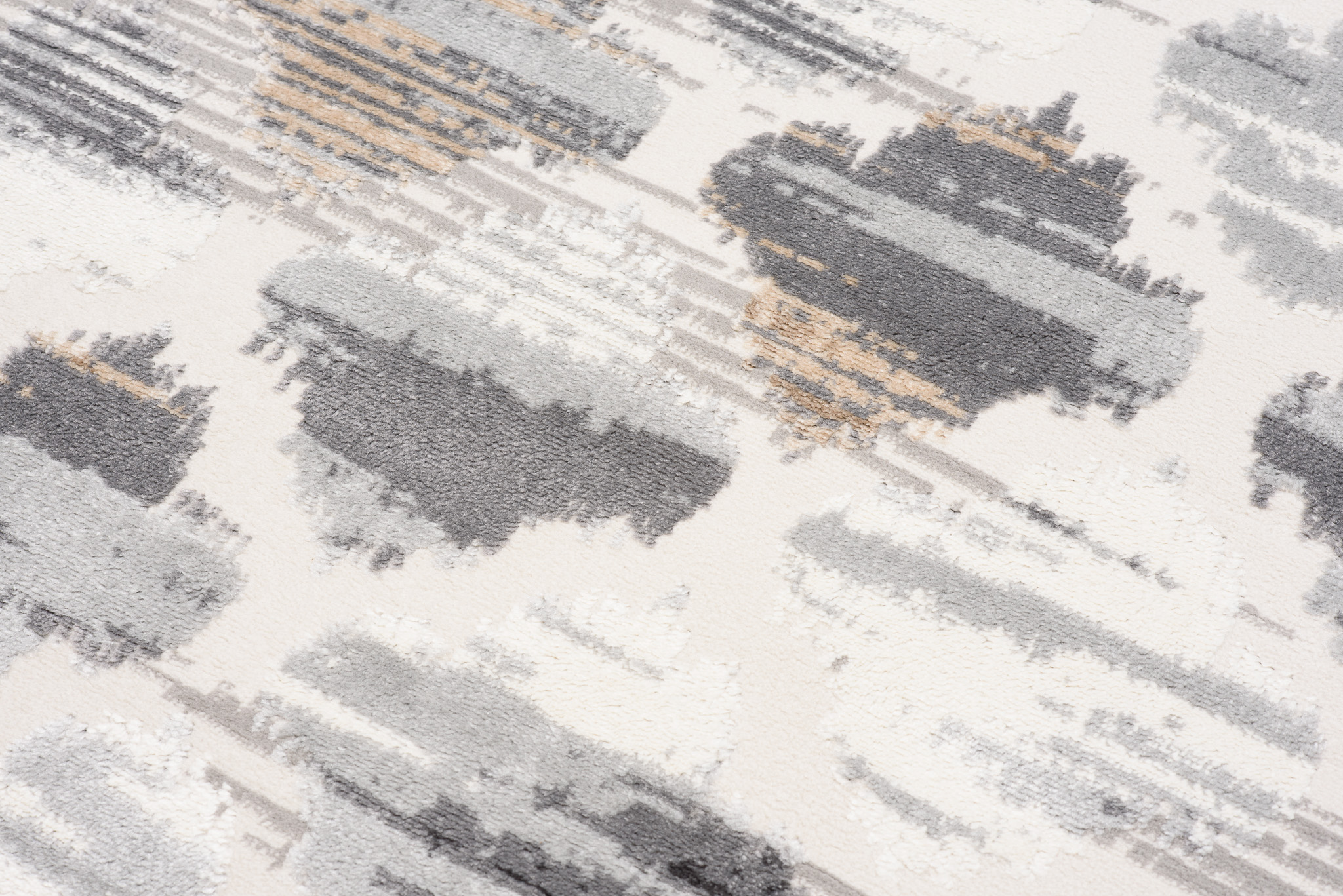 Teppich Valley Grau Fuchsrot Marokkanisch Kleeblatt