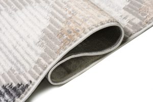 Teppich Valley Grau Fuchsrot Marokkanisch Kleeblatt