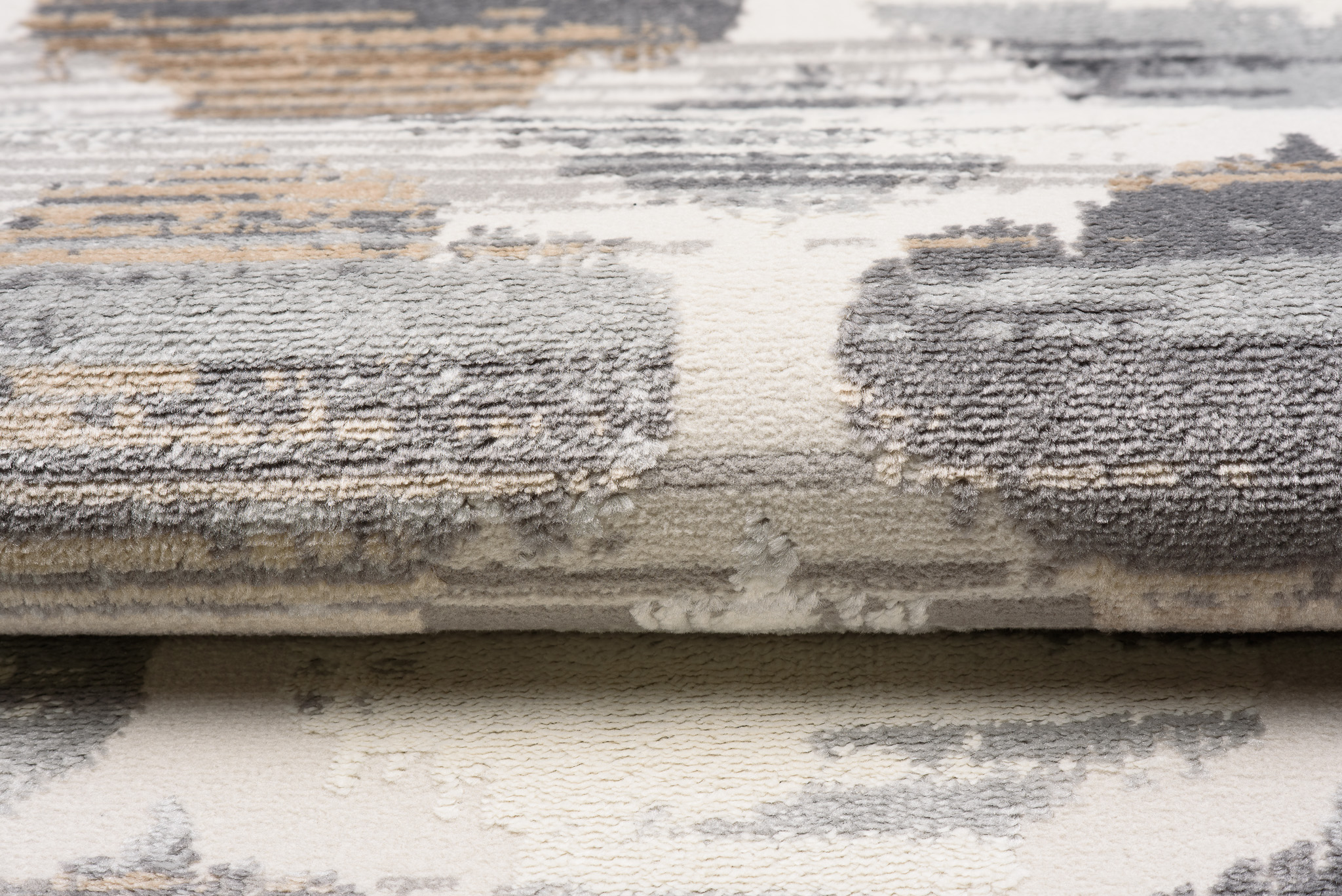 Teppich Valley Grau Fuchsrot Marokkanisch Kleeblatt