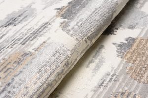 Teppich Valley Grau Fuchsrot Marokkanisch Kleeblatt