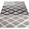 Teppich Dream Modern Kurzflor Grau Schwarz Weiß Karo