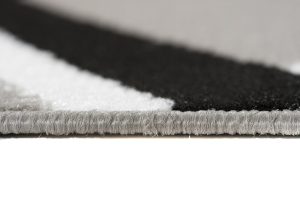 Teppich Dream Modern Kurzflor Grau Schwarz Weiß Karo