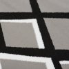 Teppich Dream Modern Kurzflor Grau Schwarz Weiß Karo