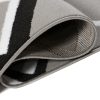 Teppich Dream Modern Kurzflor Grau Schwarz Weiß Karo