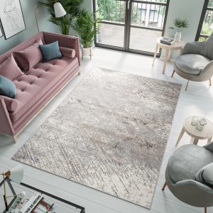 Teppich Valley Dunkelgrau Abstrakt Linien