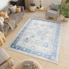 Teppich Valley Grau Blau Ornamente Vintage