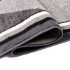 Teppich Dream Grau Geometrisch Blumen Rahmen