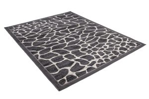 Teppich Dream Dunkelgrau Tiermotiv Rahmen