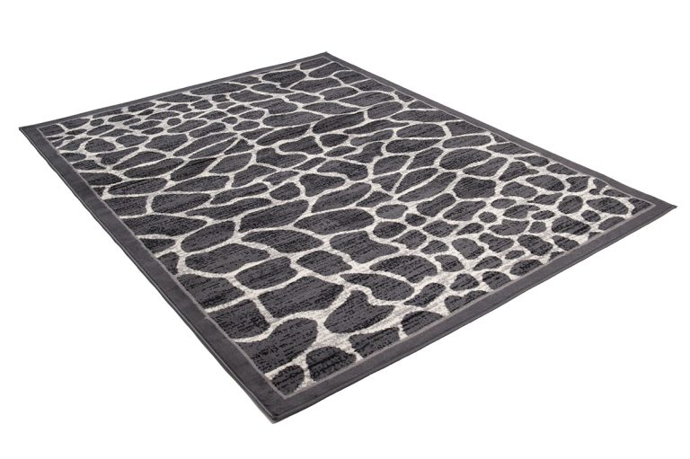 Teppich Dream Dunkelgrau Tiermotiv Rahmen