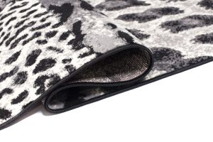 Teppich Dream Grau Schwarz Tiermotiv Quadrate