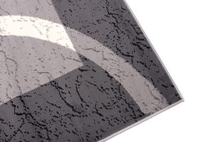 Teppich Dream Grau Weiß Rahmen Kreise