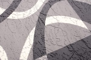 Teppich Dream Grau Weiß Rahmen Kreise