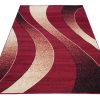 Teppich Dream Modern Rot Beige Wellen