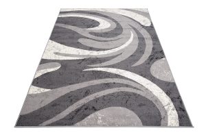 Teppich Dream Abstrakt Grau Dünne Wellen