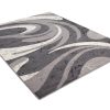 Teppich Dream Abstrakt Grau Dünne Wellen