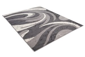 Teppich Dream Abstrakt Grau Dünne Wellen
