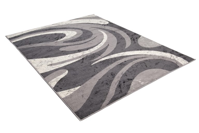 Teppich Dream Abstrakt Grau Dünne Wellen