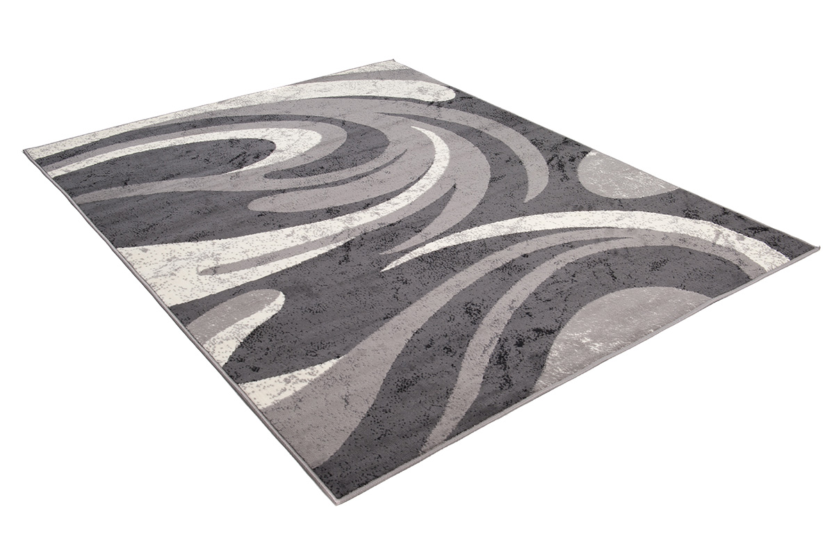 Teppich Dream Abstrakt Grau Dünne Wellen