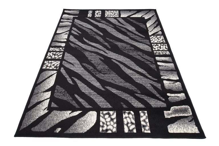 Teppich Dream Modern Grau Schwarz Tigermotiv