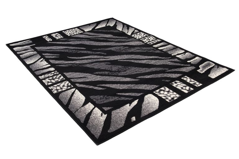 Teppich Dream Modern Grau Schwarz Tigermotiv