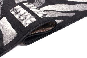 Teppich Dream Modern Grau Schwarz Tigermotiv