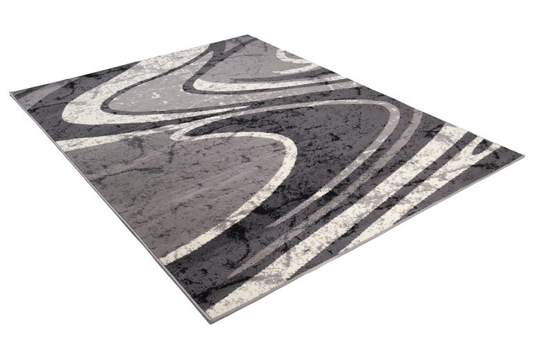 Teppich Dream Abstrakt Grau Breite Wellen