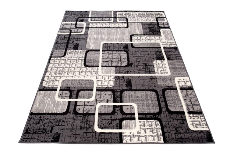 Teppich Dream Grau Schwarz Geometrisch Rechtecke