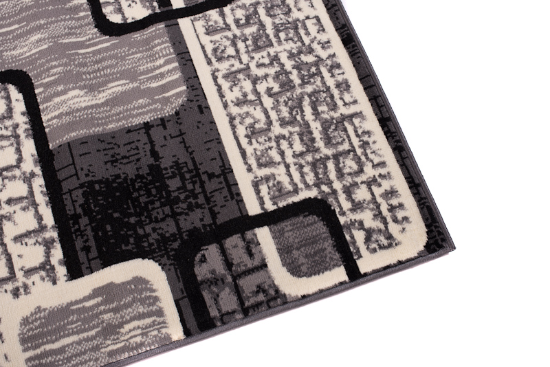 Teppich Dream Grau Schwarz Geometrisch Rechtecke