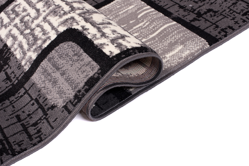 Teppich Dream Grau Schwarz Geometrisch Rechtecke