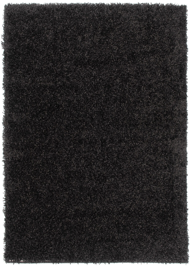 Teppich Essence Shaggy Einfarbig Anthrazit