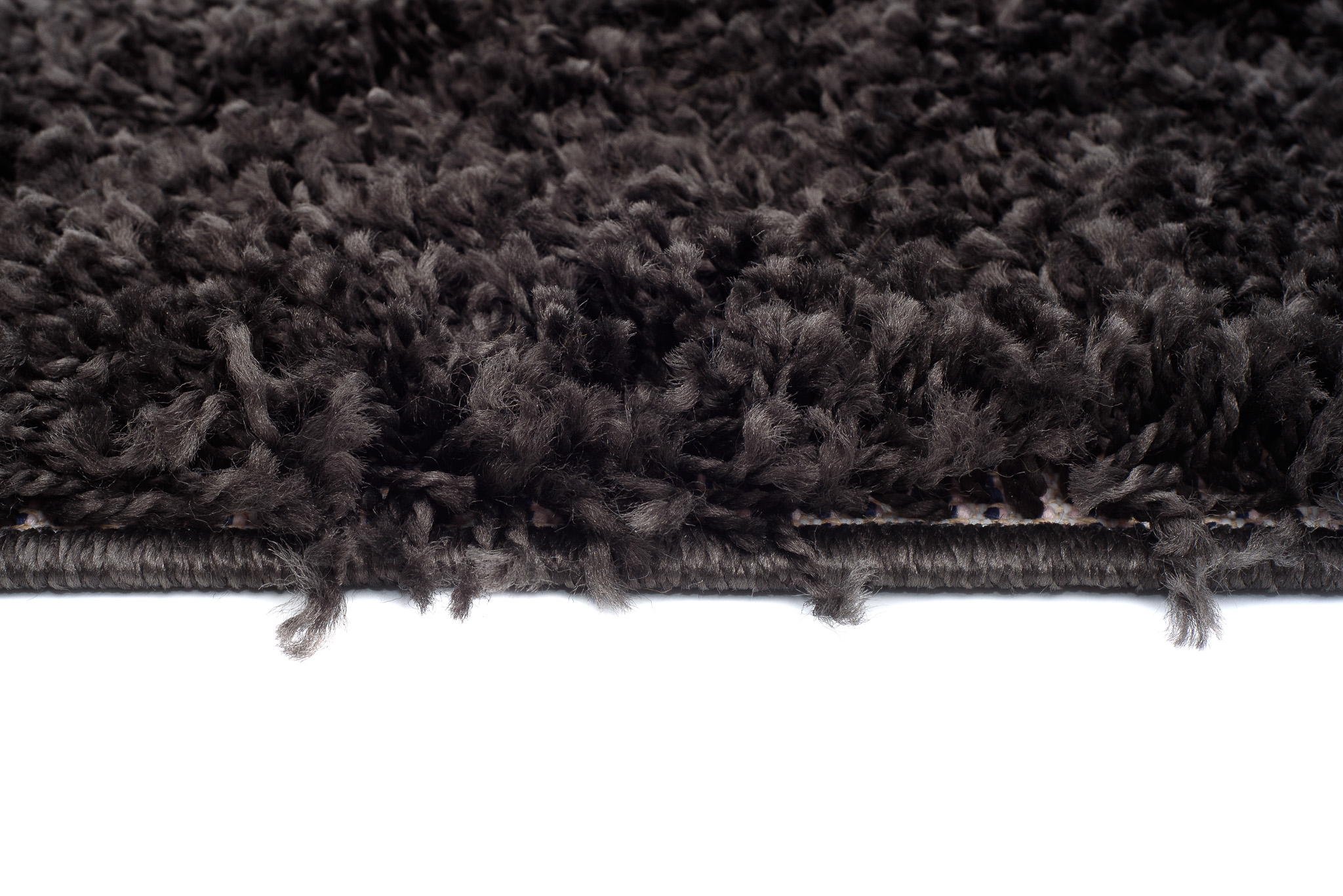 Teppich Essence Shaggy Einfarbig Anthrazit