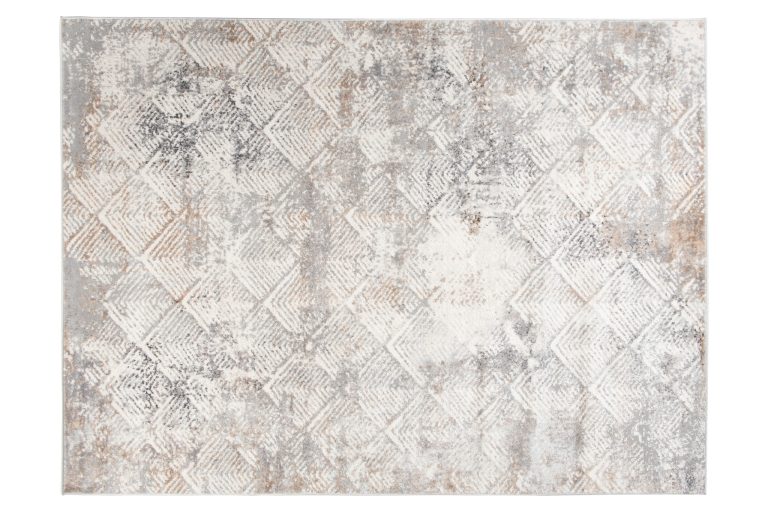 Teppich Valley Grau Beige Geometrisch Quadrat