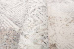 Teppich Valley Grau Beige Geometrisch Quadrat