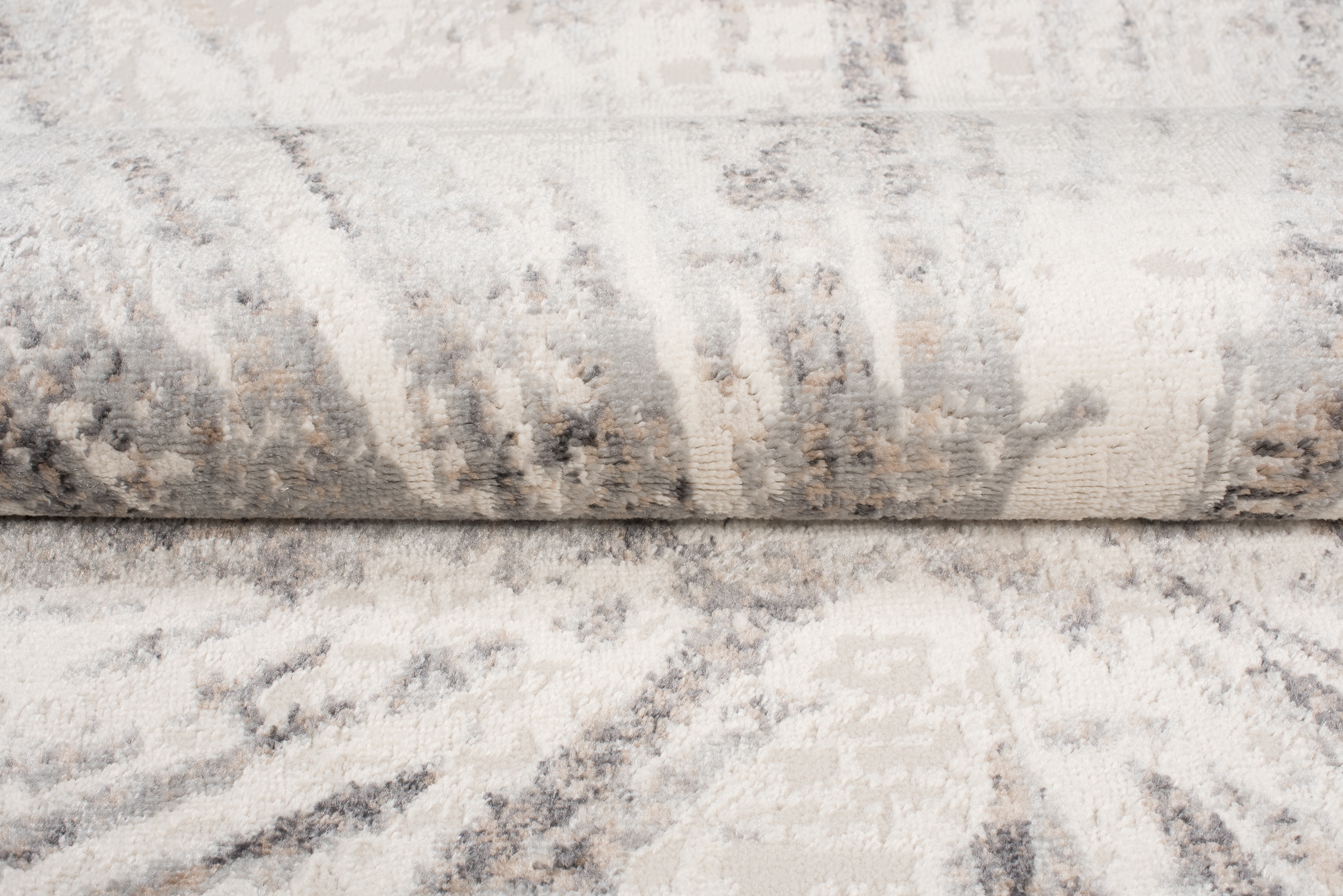 Teppich Valley Grau Beige Abstrakt Glass