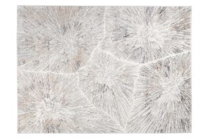 Teppich Valley Grau Fuchsrot Modern Linien