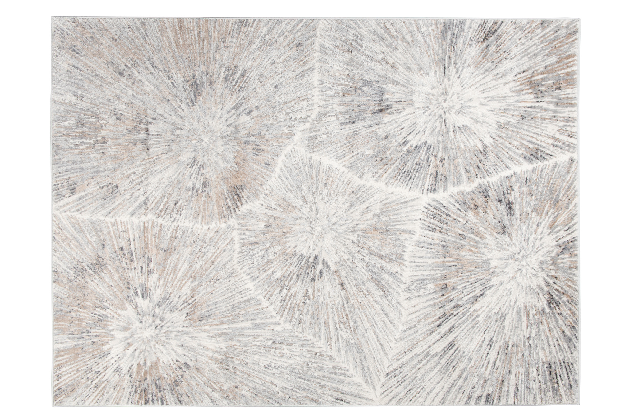 Teppich Valley Grau Fuchsrot Modern Linien