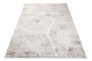 Teppich Valley Grau Fuchsrot Modern Linien