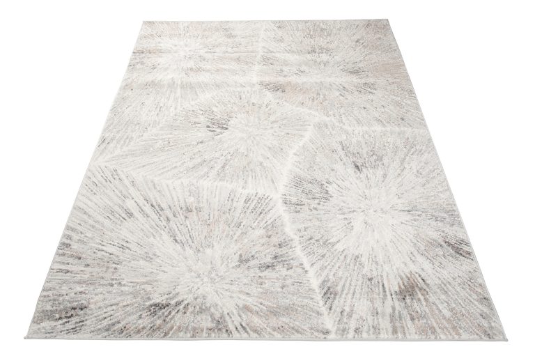 Teppich Valley Grau Fuchsrot Modern Linien