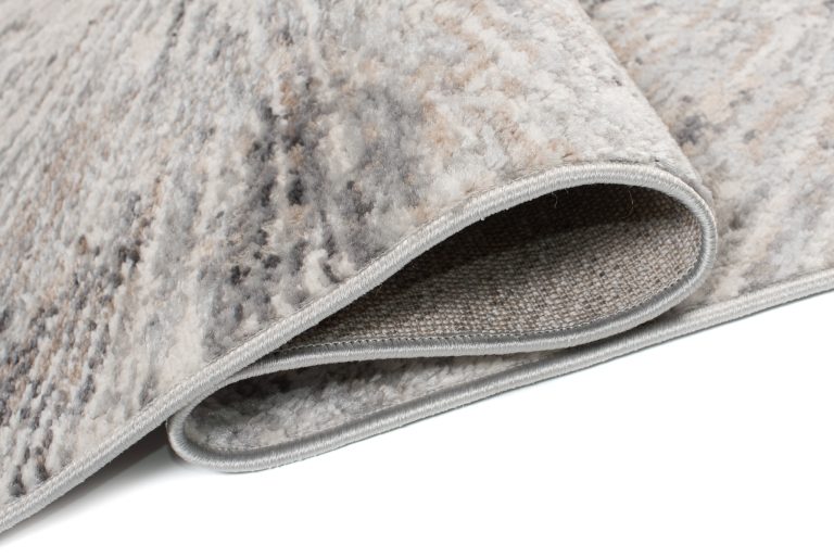 Teppich Valley Grau Fuchsrot Modern Linien