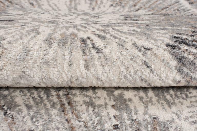 Teppich Valley Grau Fuchsrot Modern Linien