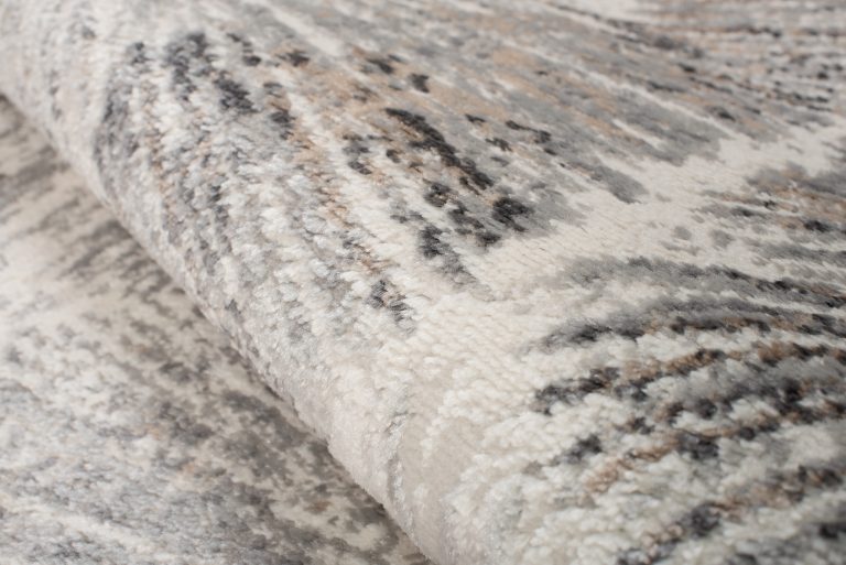 Teppich Valley Grau Fuchsrot Modern Linien