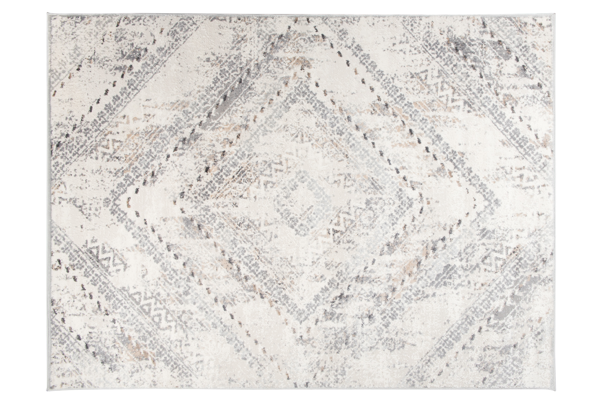 Teppich Valley Grau Vintage Ethno Diamant