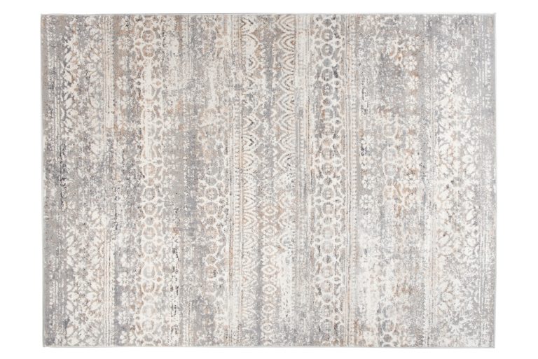 Teppich Valley Grau Mehrfarbig Vintage Blumen