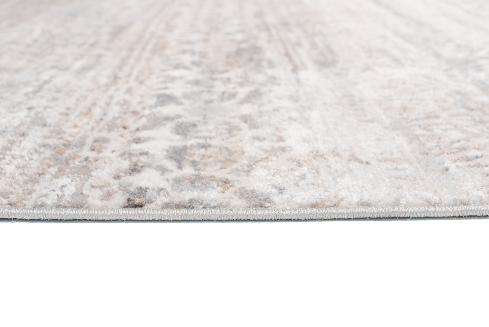 Teppich Valley Grau Mehrfarbig Vintage Blumen