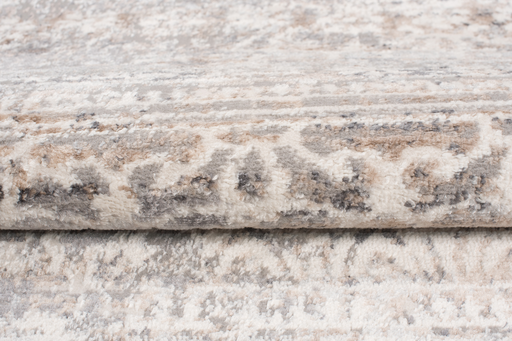 Teppich Valley Grau Mehrfarbig Vintage Blumen