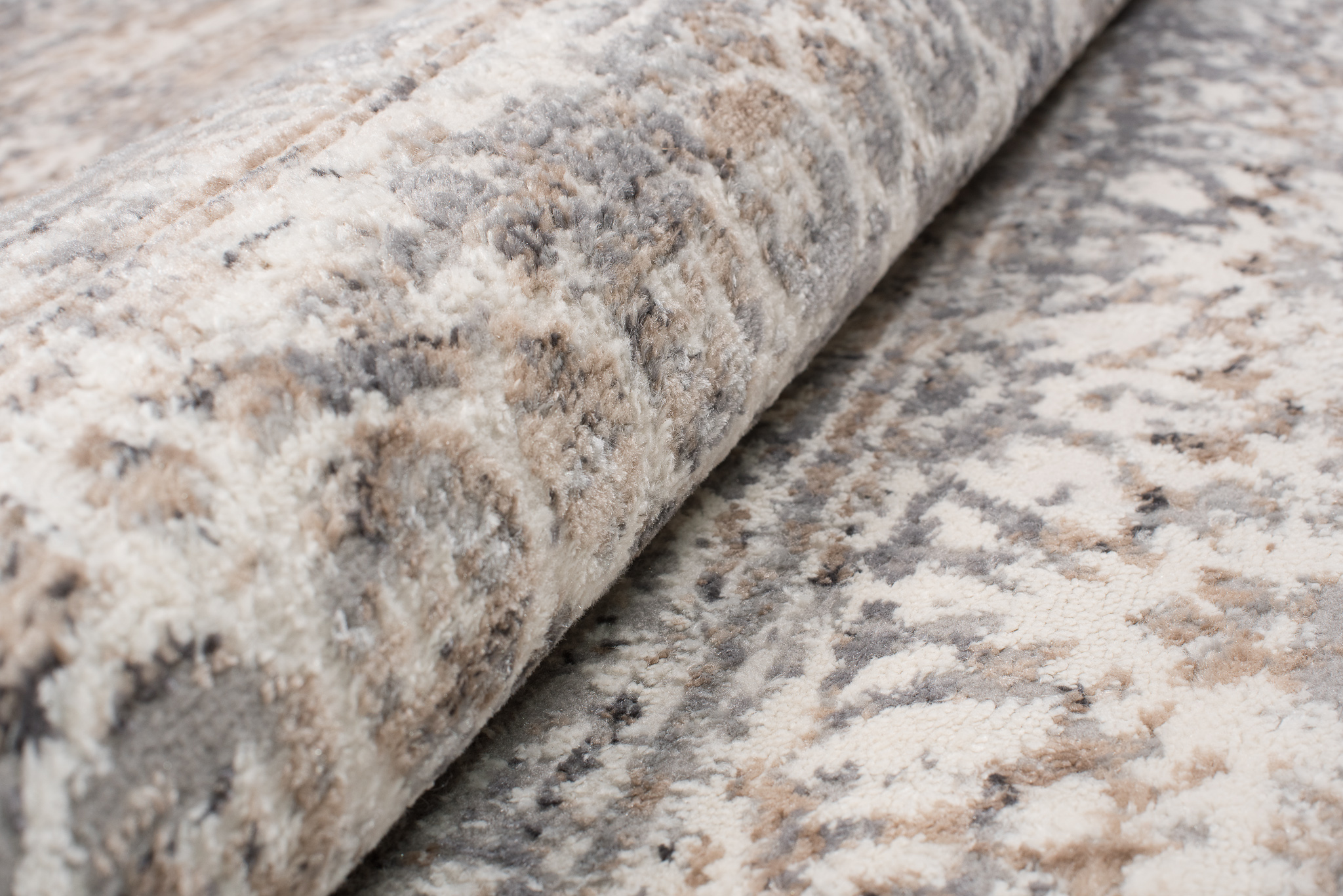 Teppich Valley Grau Mehrfarbig Vintage Blumen