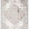 Teppich Valley Grau Beige Vintage Blumen