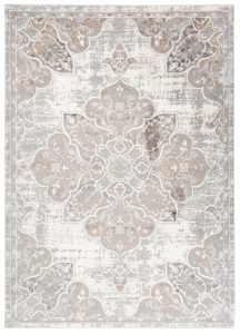 Teppich Valley Grau Beige Vintage Blumen
