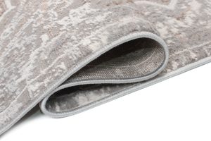 Teppich Valley Grau Beige Vintage Blumen